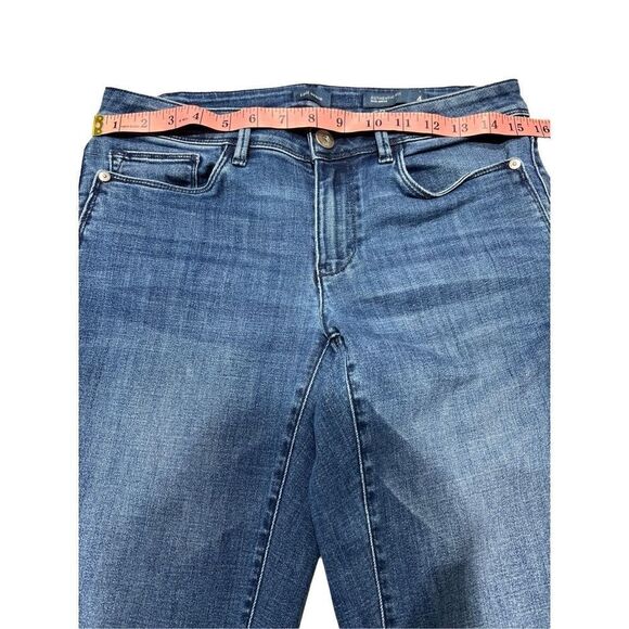 J. Jill Denim Womens Authentic Fit Slim Ankle Jeans Blue Denim Medium Wash Sz 4 - Picture 5 of 7